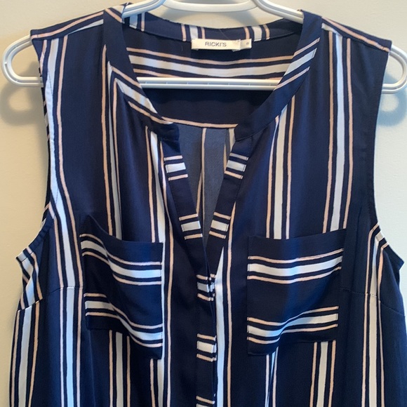 NWOT Rickis Navy Blue Dress - Sz 8 - Picture 2 of 4